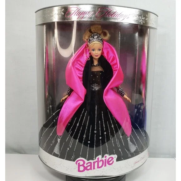 1998 Happy Holidays Special Edition Barbie Doll Box Misprint On Back NRFB 20200